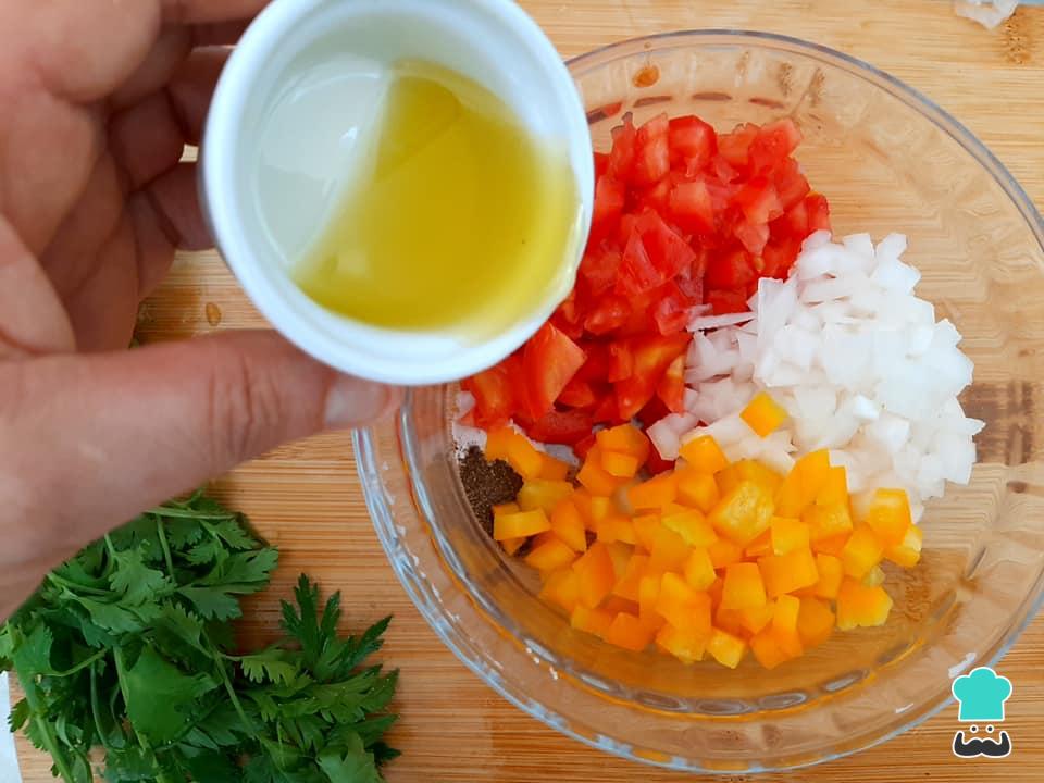 Lingui A Toscana Recheada Vinagrete E Queijo Receita Fotos