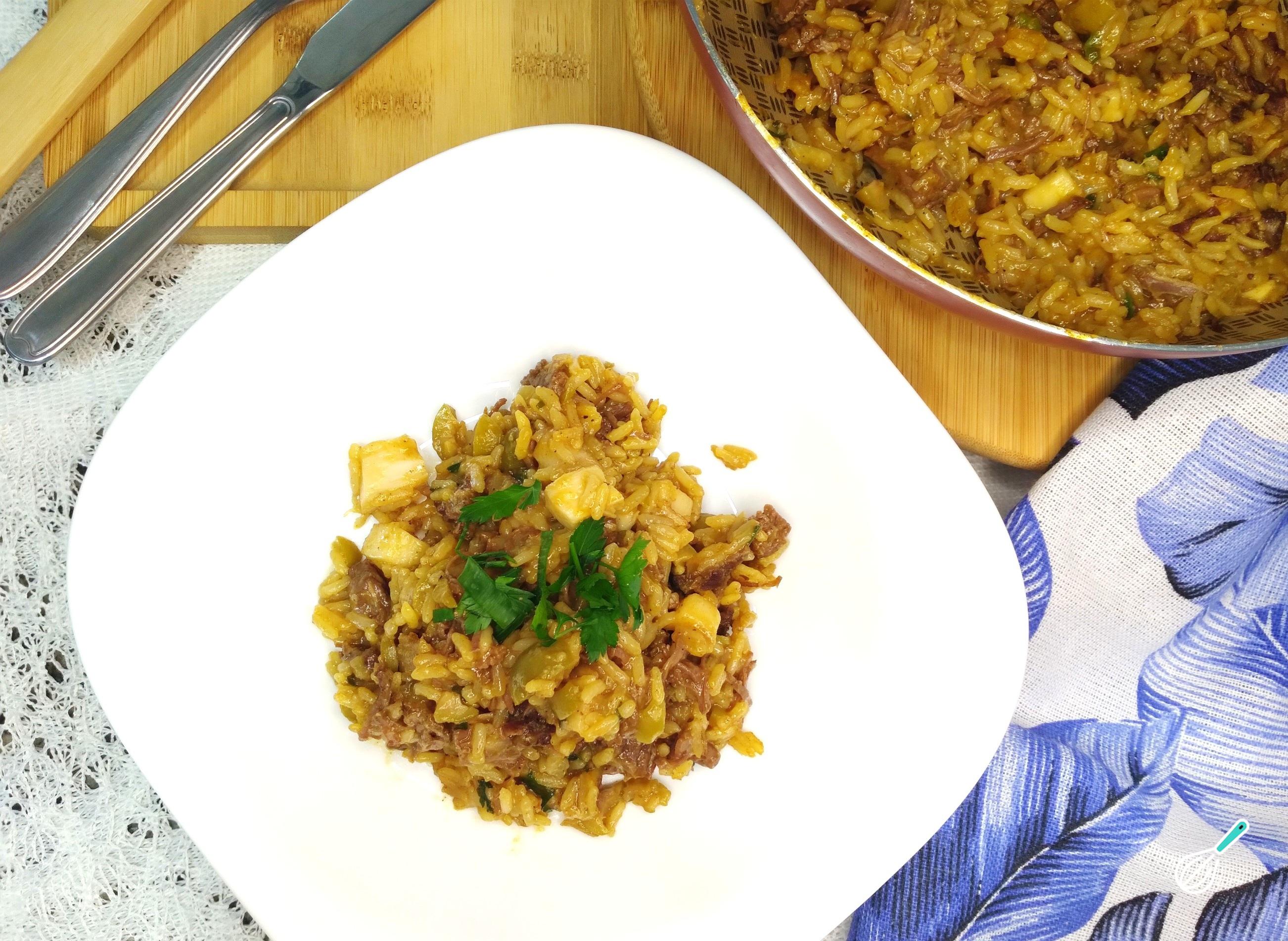 Arroz de fraldinha Prático e delicioso