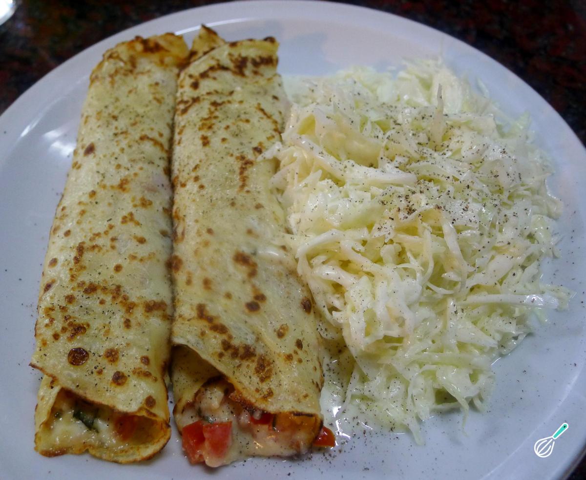 Receita de Crepes salgados recheados