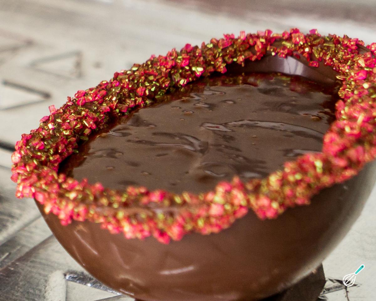 Receita de Ganache de chocolate para ovo de colher