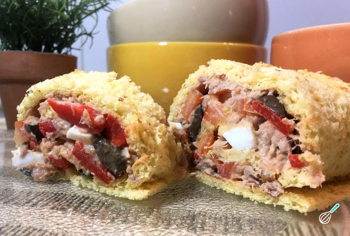 Receita de Rocambole de atum fácil