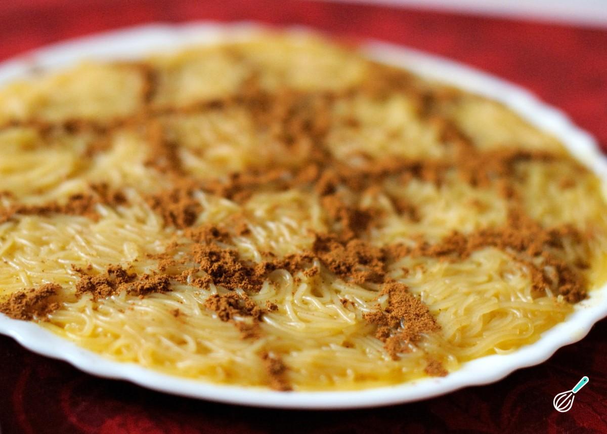 Receita de Aletria doce para o Natal