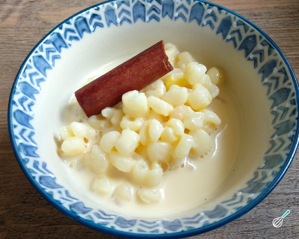 Receita de Canjica branca com leite condensado