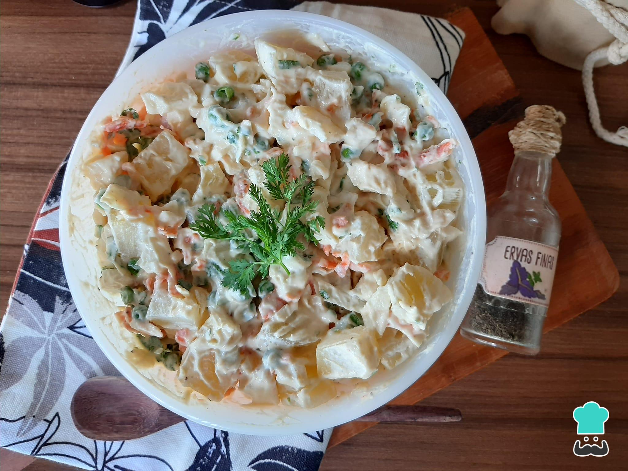 Como temperar SALADA de MAIONESE Super fácil