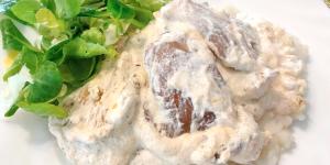 Receita de Strogonoff de cogumelo