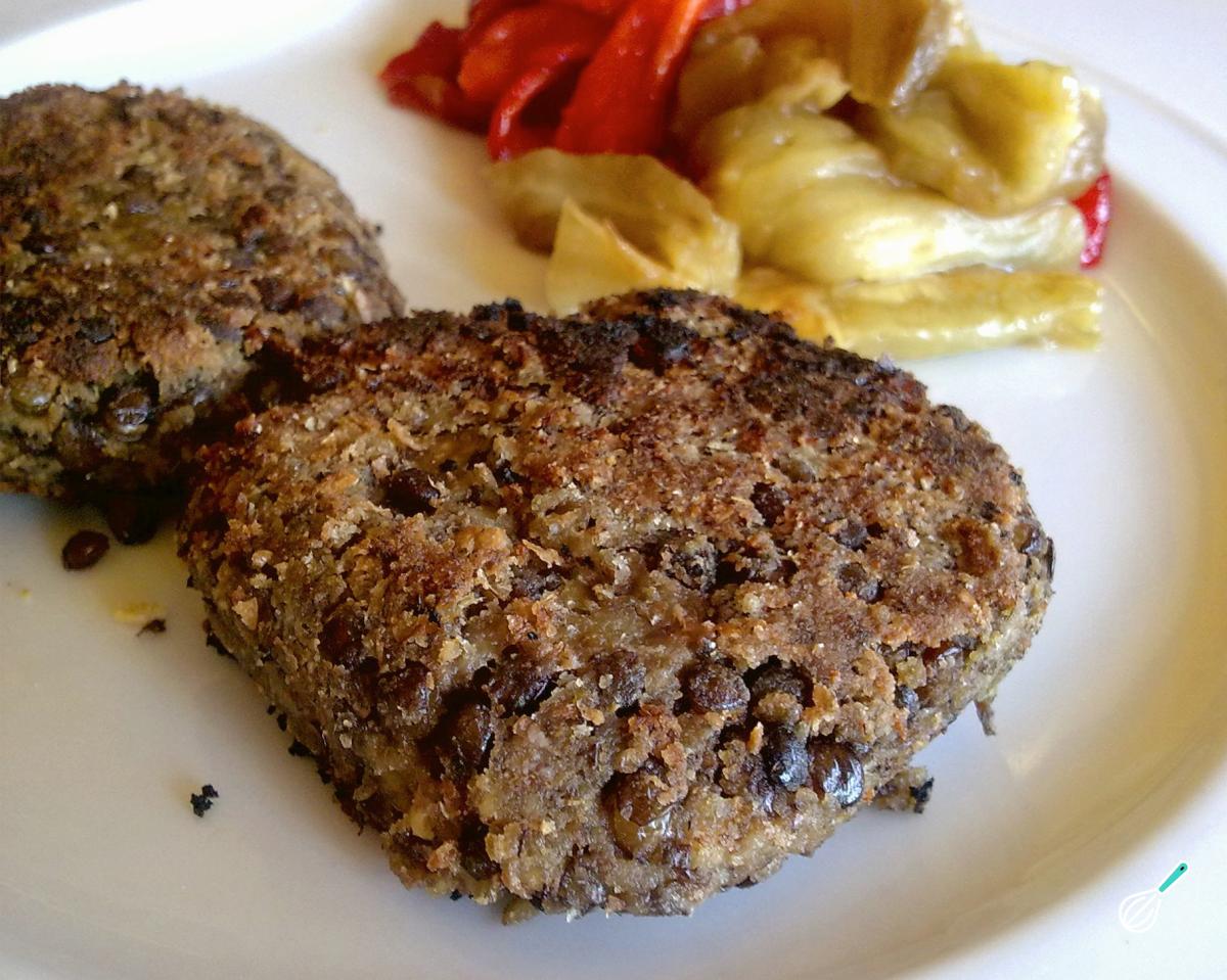 Receita de Hambúrguer de lentilha vegano
