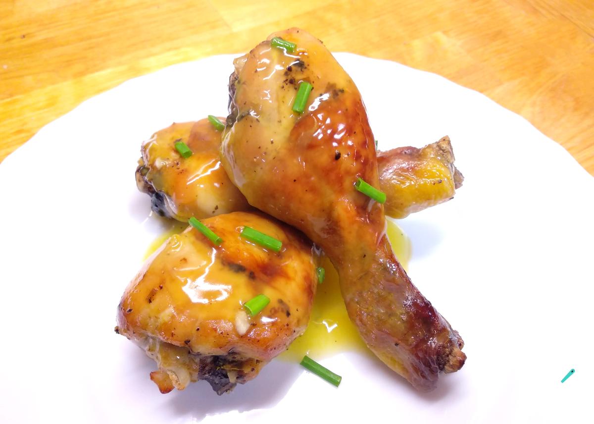 Receita de Coxa de frango ao molho de laranja