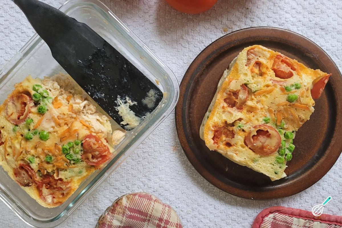 Receita de Torta de frango de micro-ondas