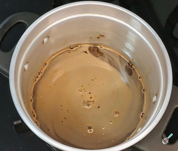 Receita de Cobertura de chocolate sem leite - Passo 2