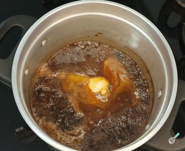 Receita de Cobertura de chocolate sem leite - Passo 3