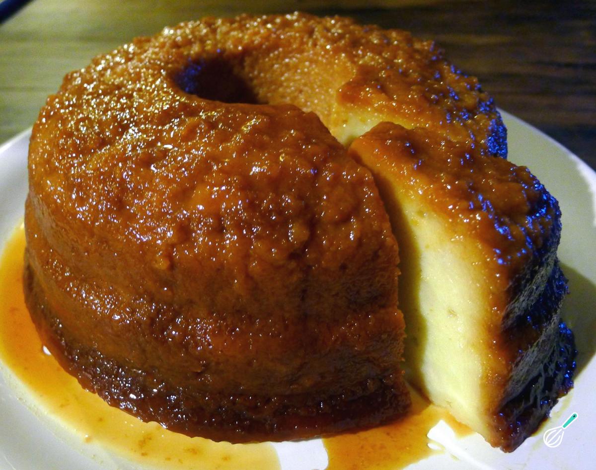 Receita de Pudim de pão caseiro