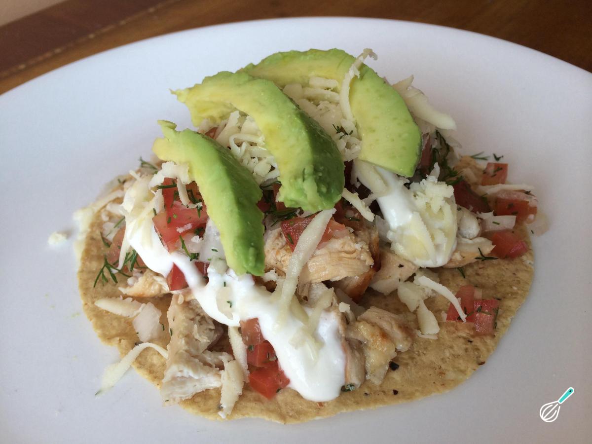 Receita de Tortilha mexicana com frango