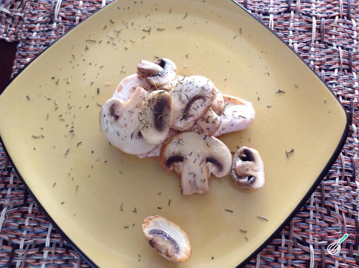 Receita de Peito de frango com cogumelos