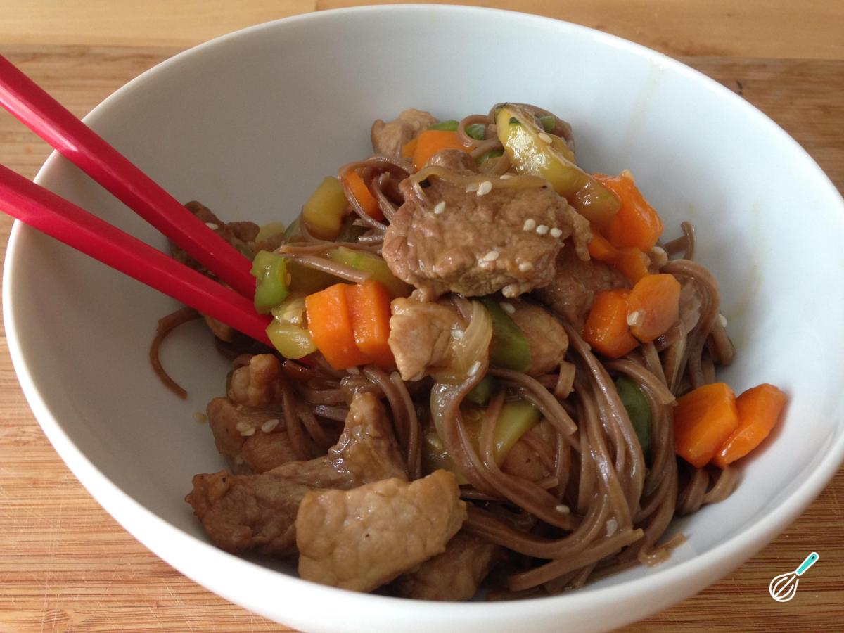 Receita de Legumes salteados com carne