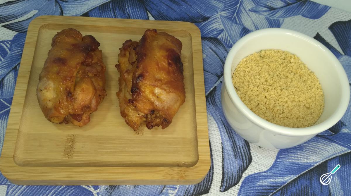 Receita de Sobrecoxa recheada com bacon