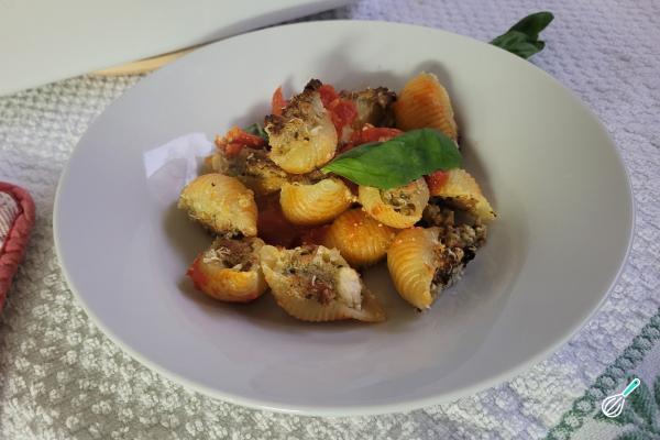 Receita de Macarrão conchiglione recheado