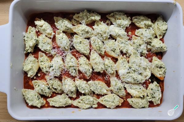 Receita de Macarrão conchiglione recheado - Passo 9