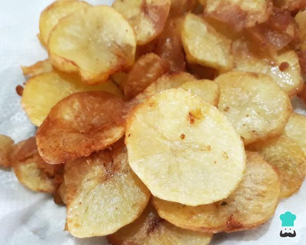 Receita de Batata frita em rodelas