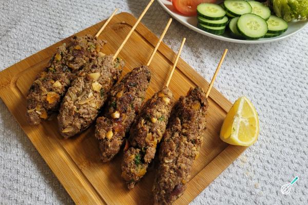 Receita de Espetinho de kafta