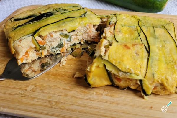 Receita de Torta de abobrinha com frango - Passo 12