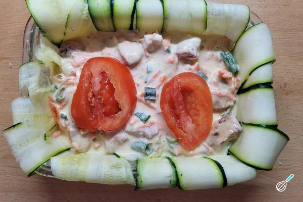 Receita de Torta de abobrinha com frango - Passo 10
