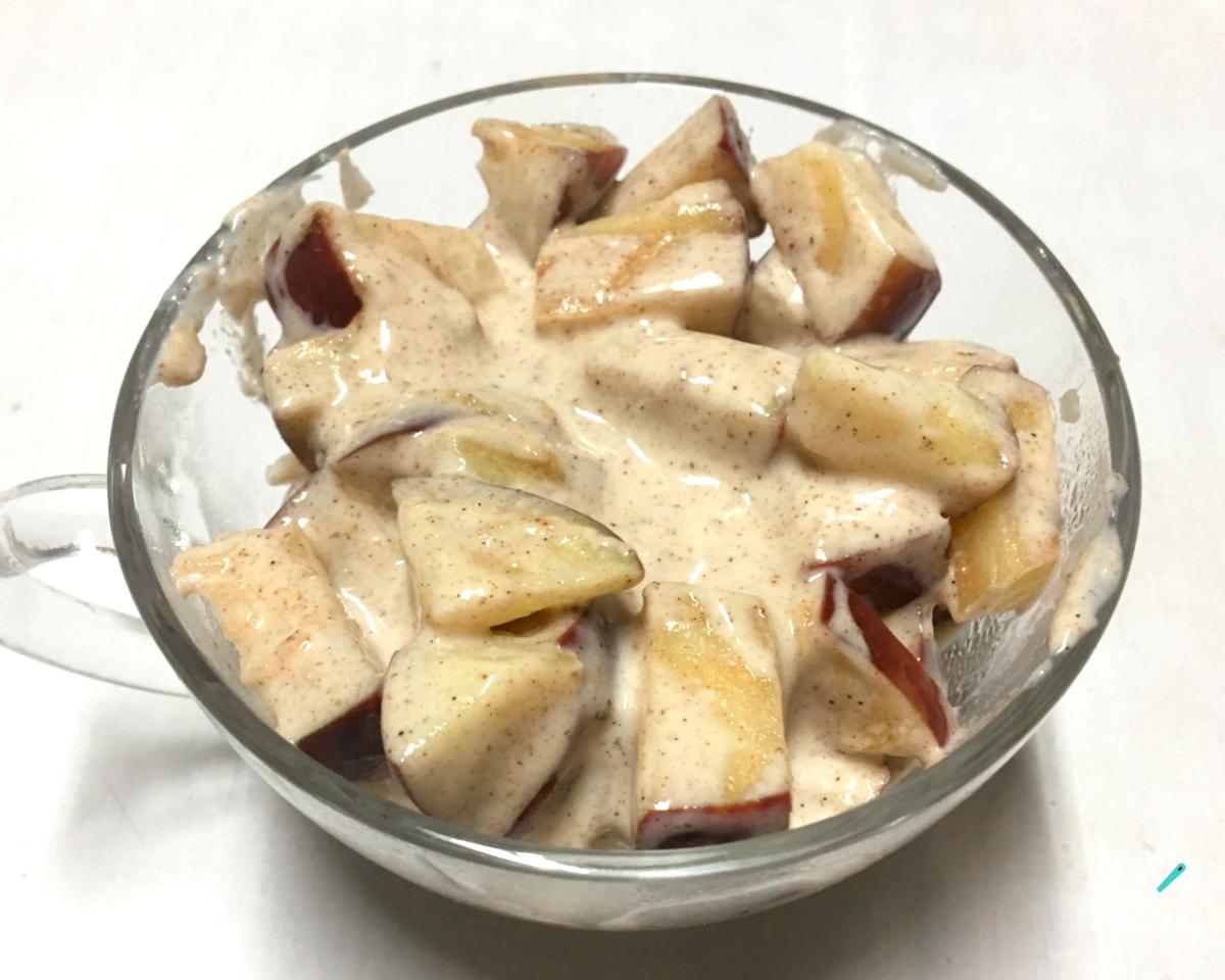 Receita de Delícia de maçã com canela e creme de leite