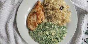 Receita de Creme de espinafre com frango