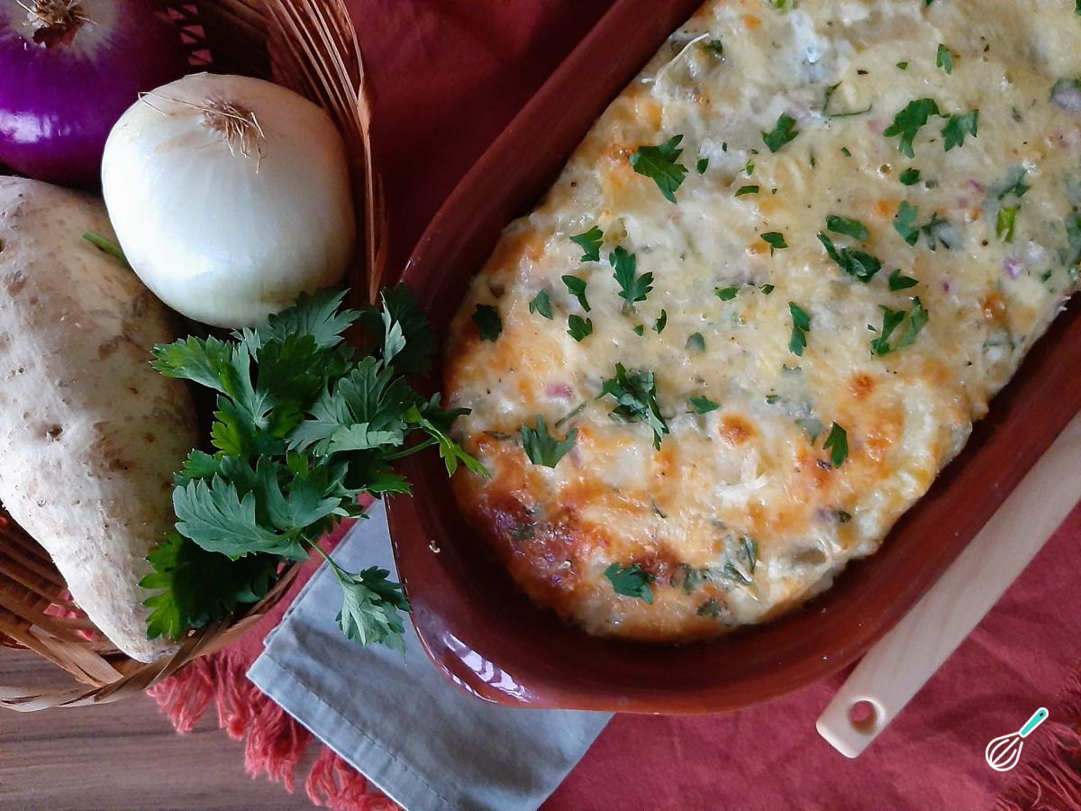 Receita de Batata doce com ovo no forno