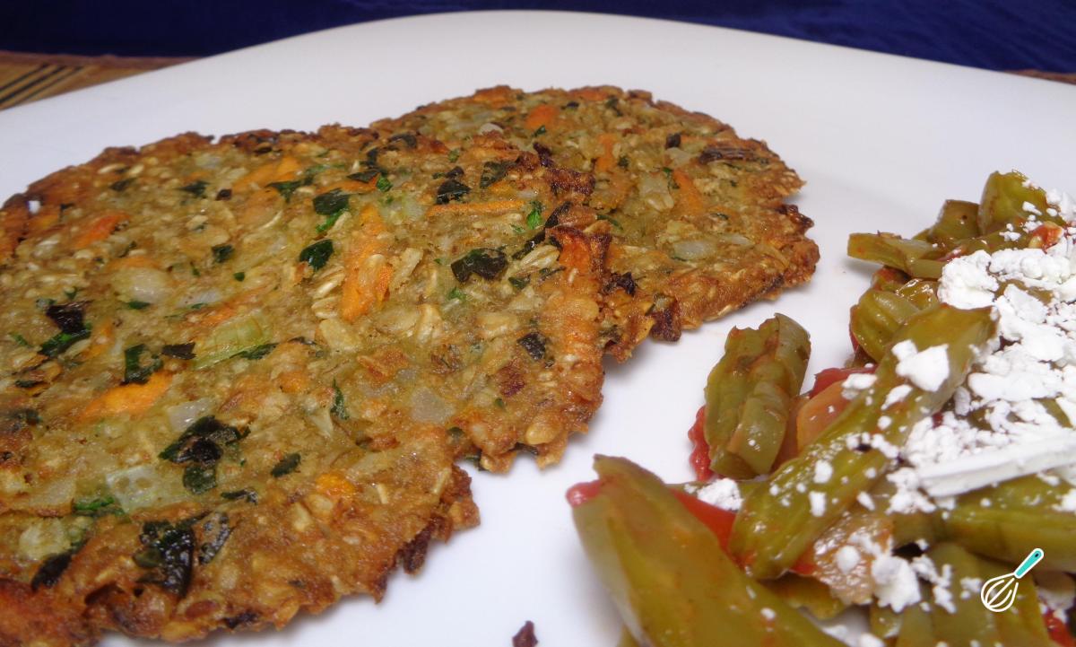 Receita de Hambúrgueres veganos de aveia e cenoura