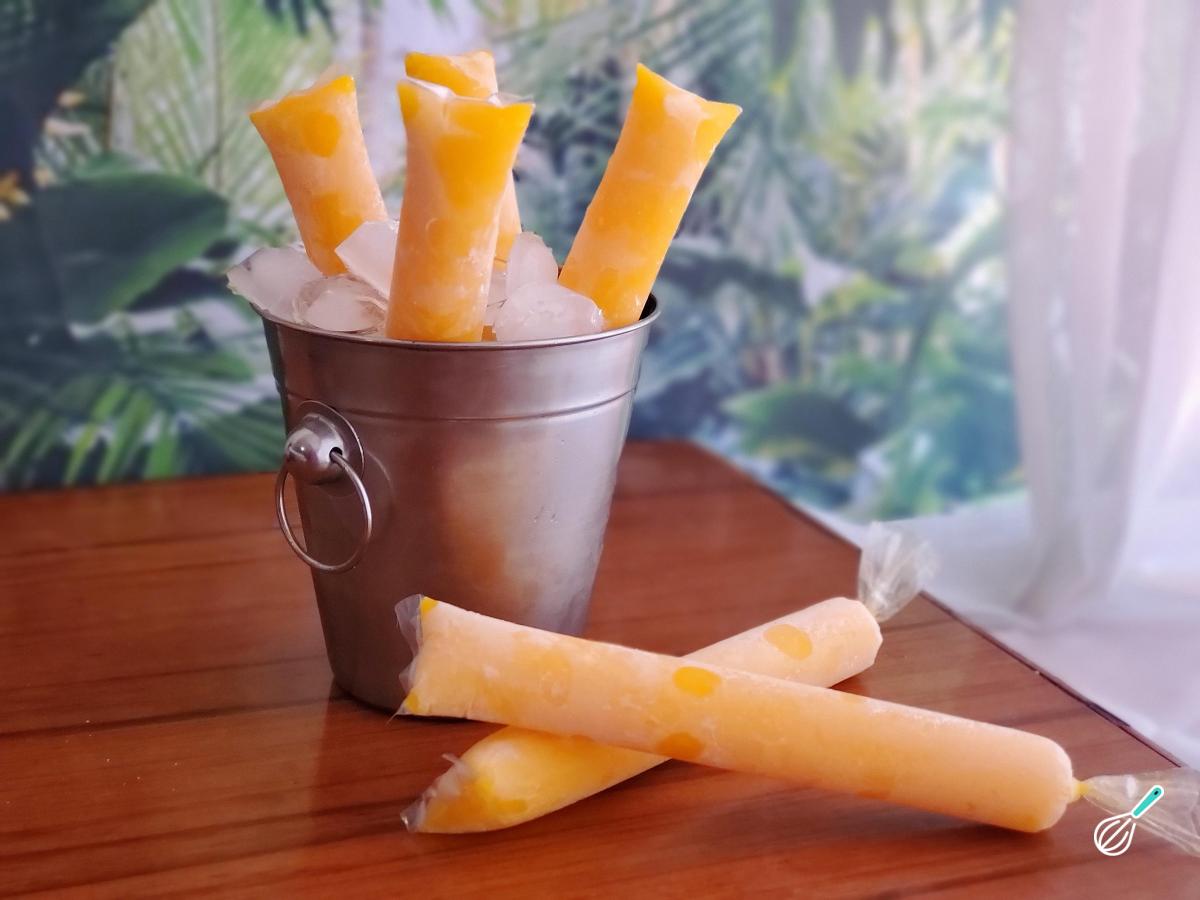 Receita de Geladinho de manga