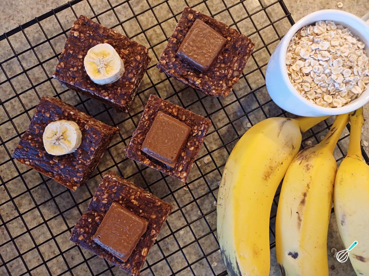Receita de Brownie de banana com aveia