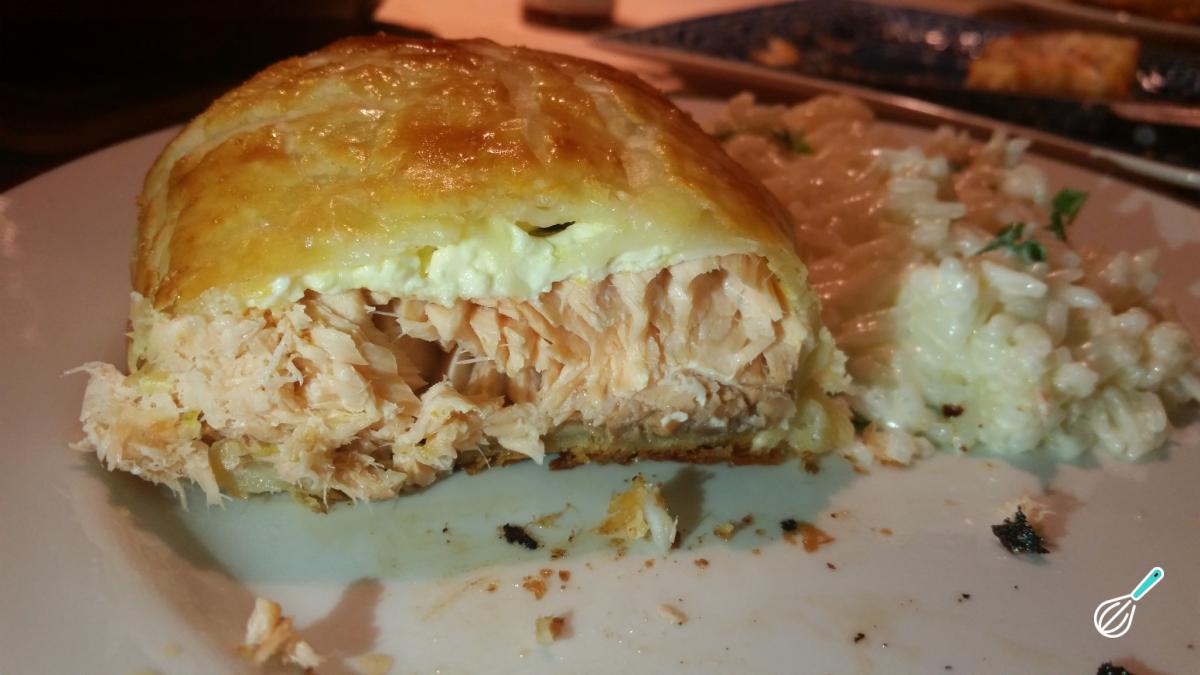 Receita de Massa folhada com salmão