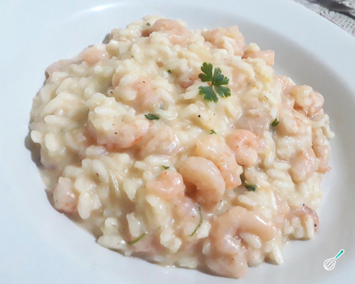 Receita de Risoto de camarão com requeijão