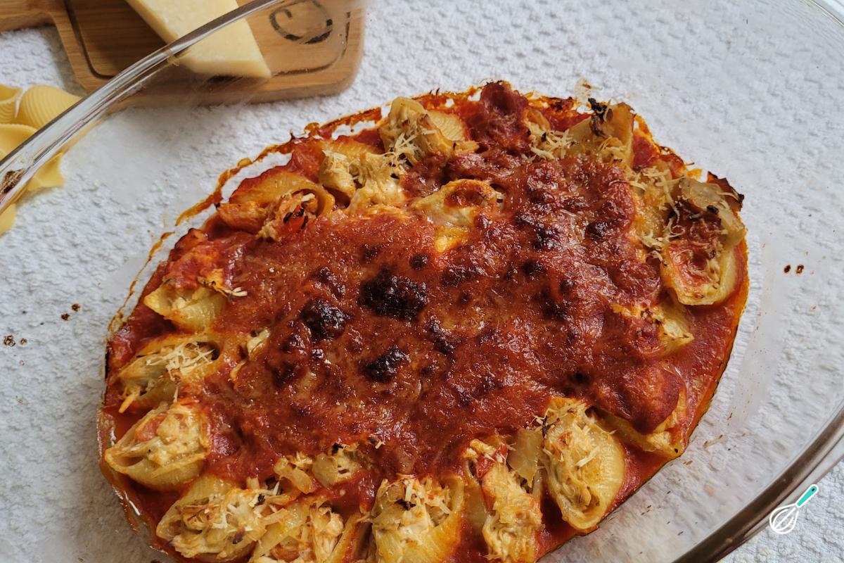 Receita de Conchiglione recheado com frango