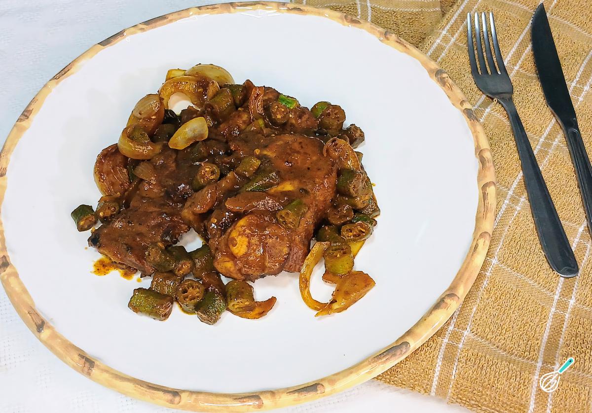 Receita de Costelinha com quiabo