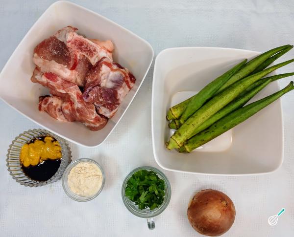 Receita de Costelinha com quiabo - Passo 1