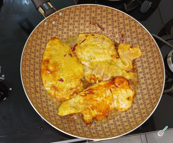 Receita de Frango ao molho de batata - Passo 4