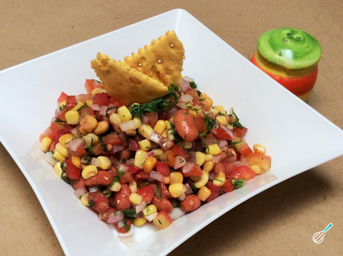 Receita de Salada mexicana com feijão