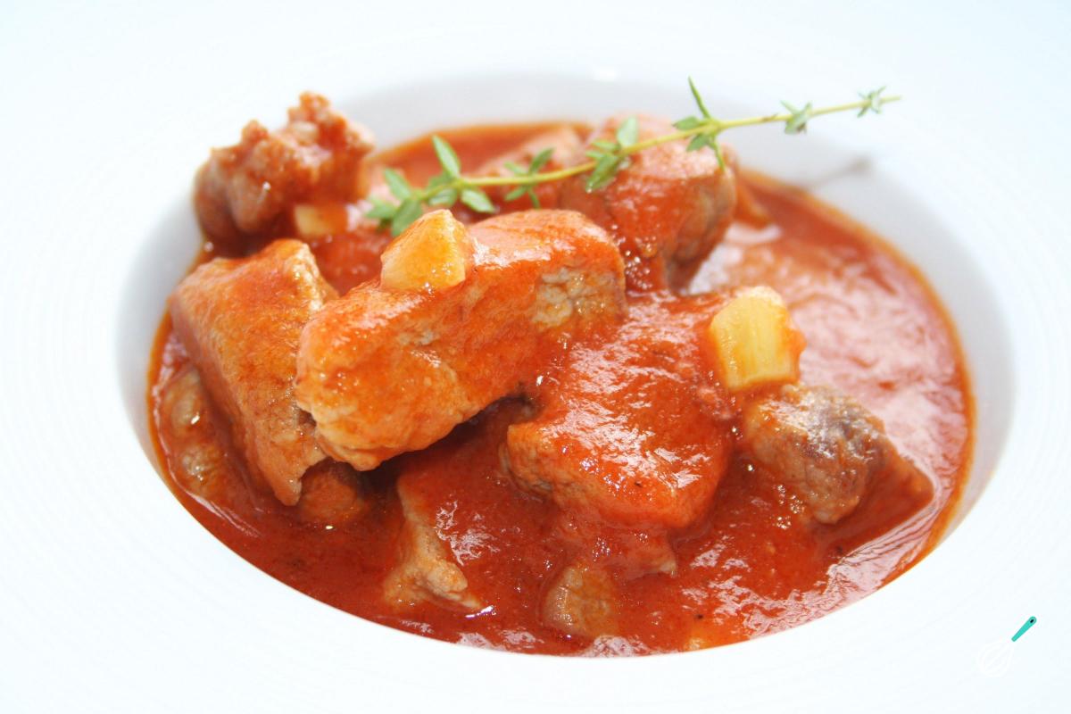 Receita de Carne de porco com molho de tomate