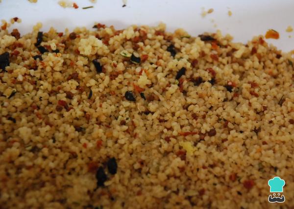 Receita de Salada de frango com cuscuz marroquino - Passo 1