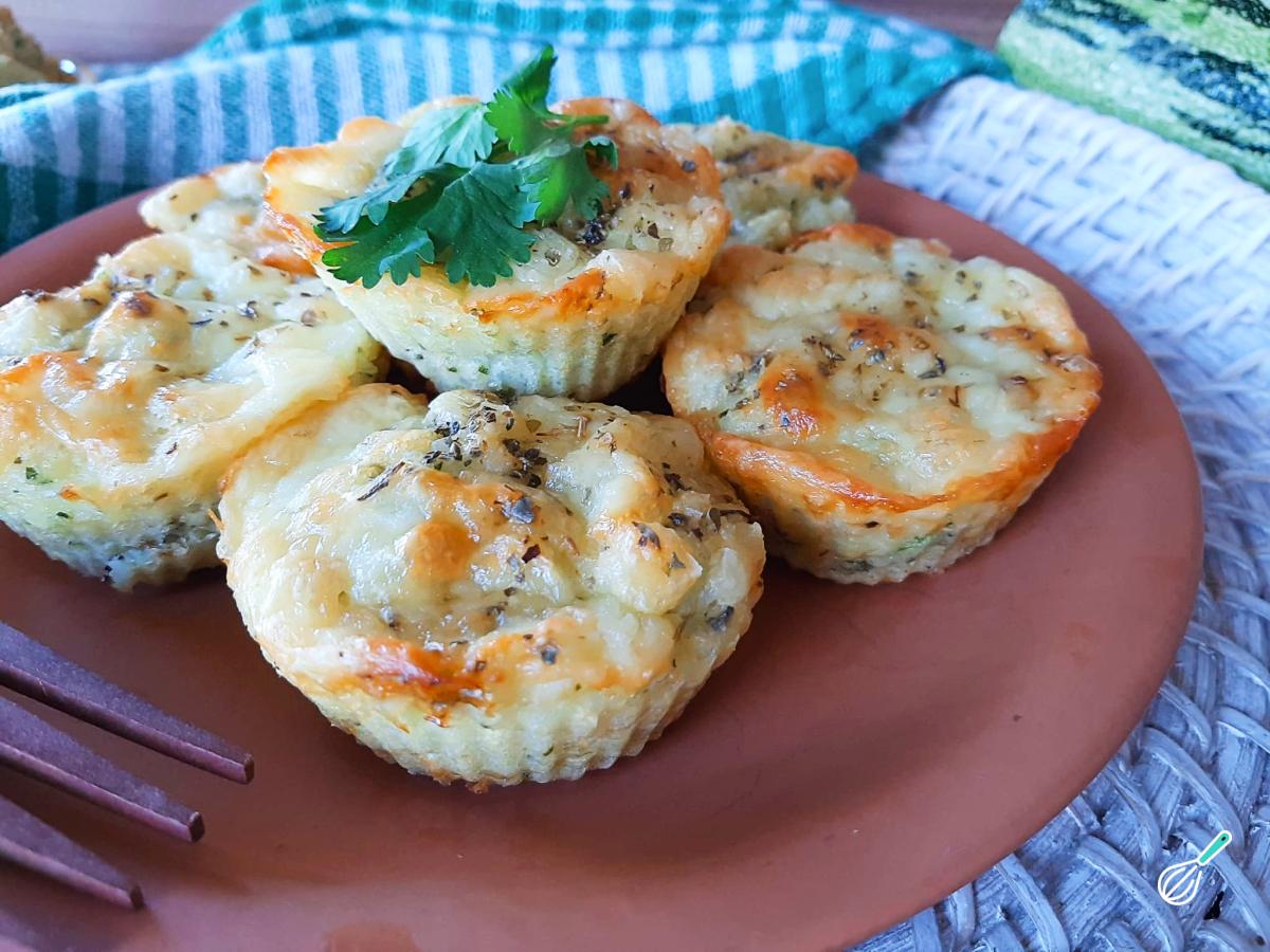 Receita de Bolinho de arroz com abobrinha