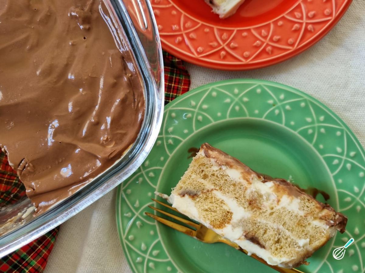 Receita de Pavê de chocotone