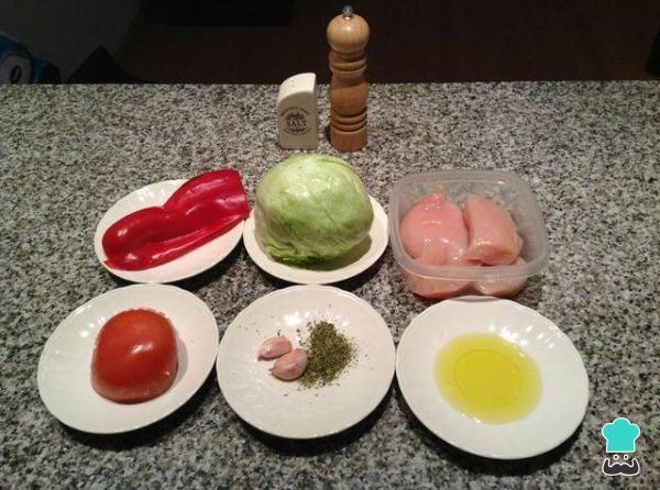 Receita de Salada de frango light - Passo 1