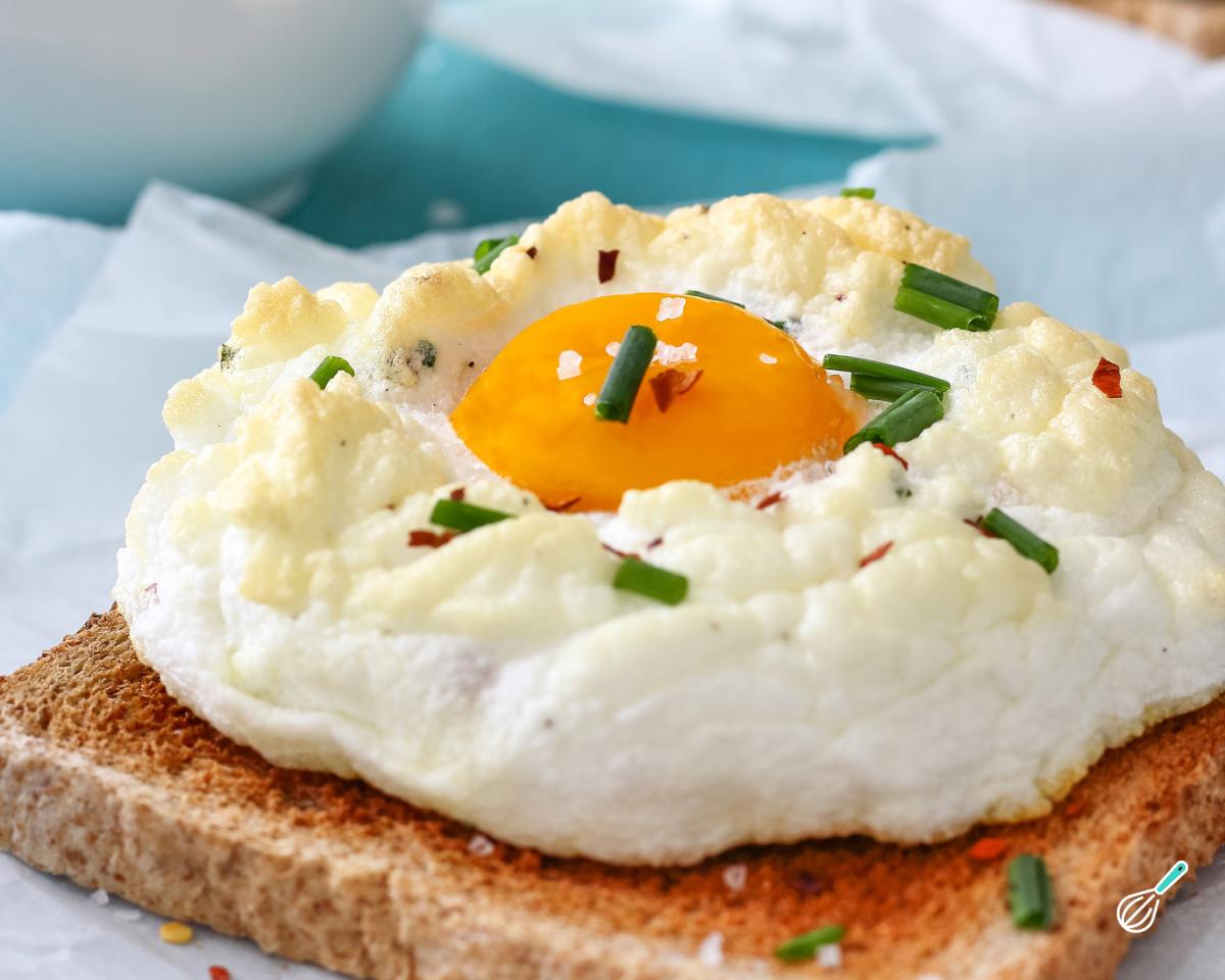 Receita de Ovo nuvem com bacon