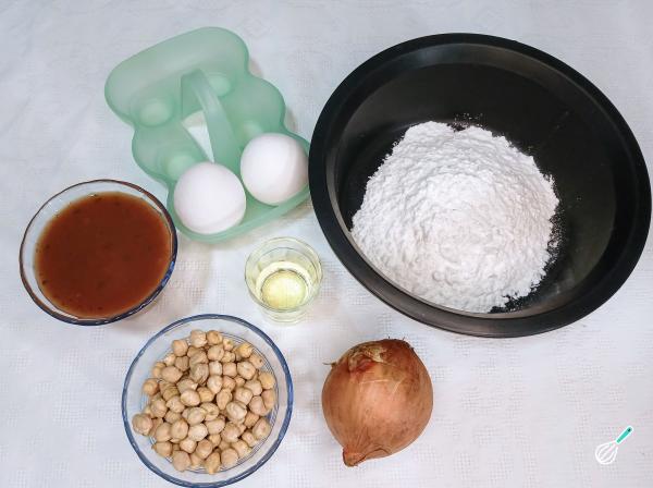 Receita de Macarrão de grão de bico - Passo 1