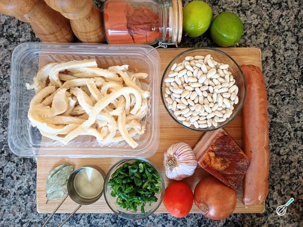 Receita de Feijão branco com bucho - Passo 1