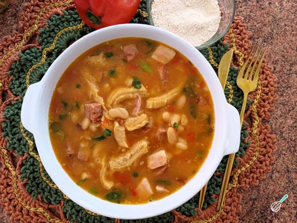 Receita de Feijão branco com bucho - Passo 8