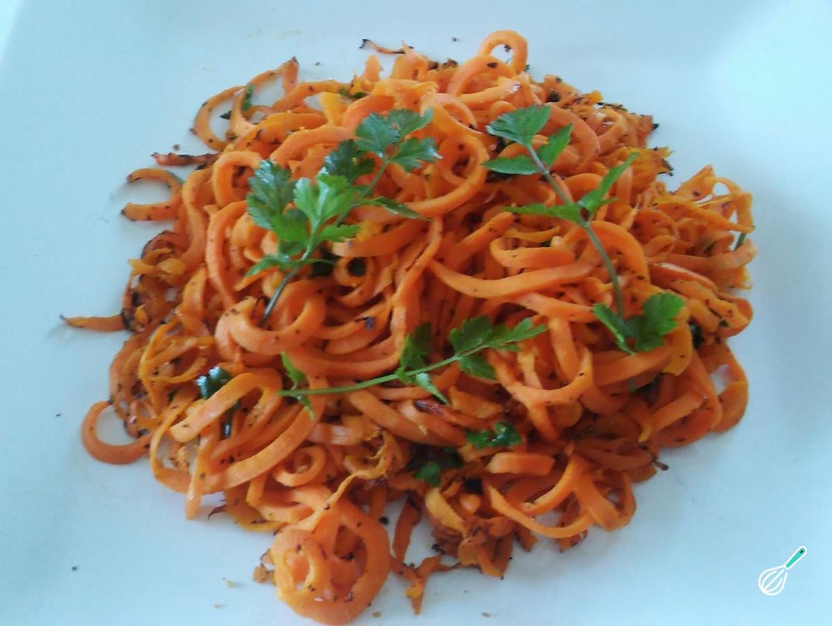 Receita de Espaguete de cenoura simples