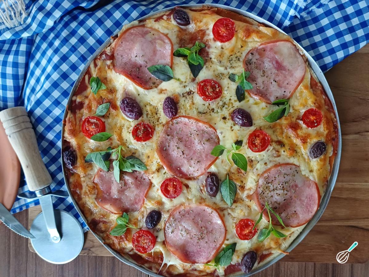 Receita de Pizza caseira de liquidificador