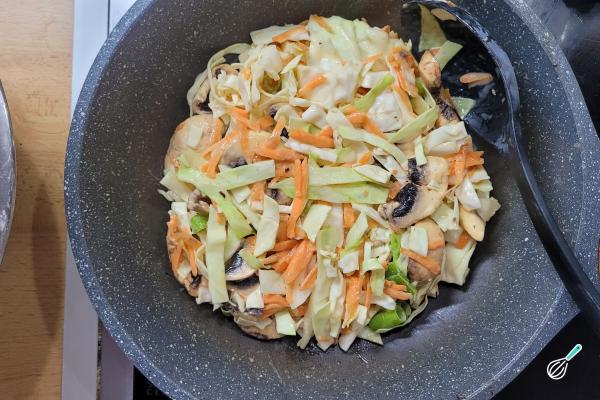 Receita de Panqueca de repolho - Passo 9